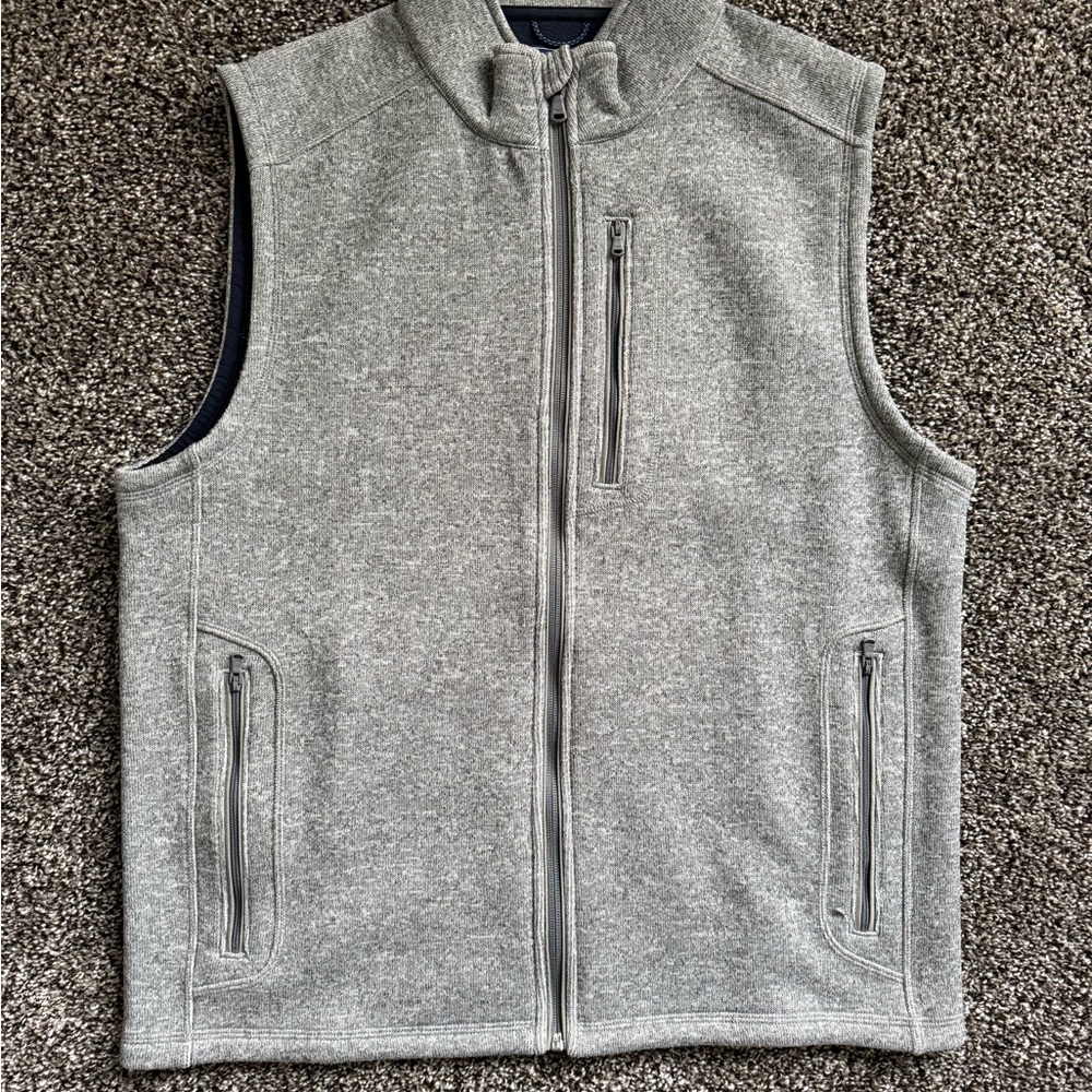 Vineyard Vines Gray Fleece Vest